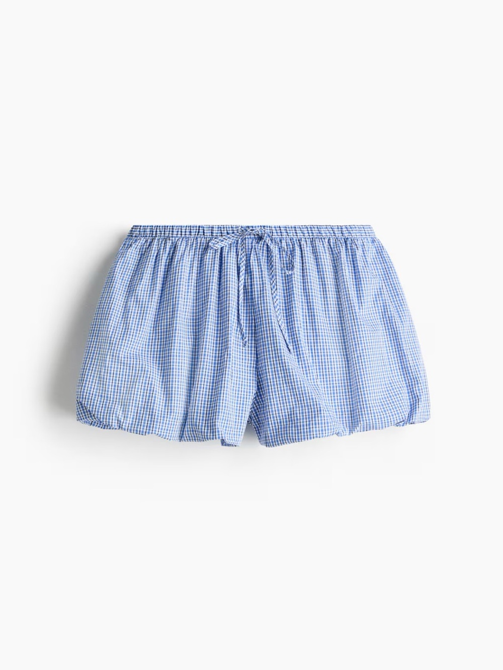 H&M Blue and White Checked Women’s Shorts